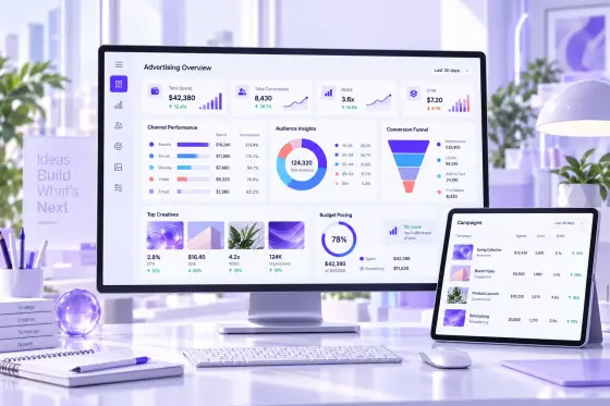 Çok kanallı reklam performansı ve bütçe yönetimi çalışma alanı