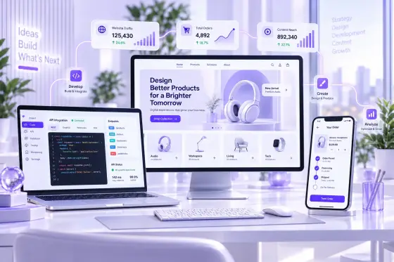 Web, e-ticaret, özel yazılım ve içerik üretimi çalışma alanı